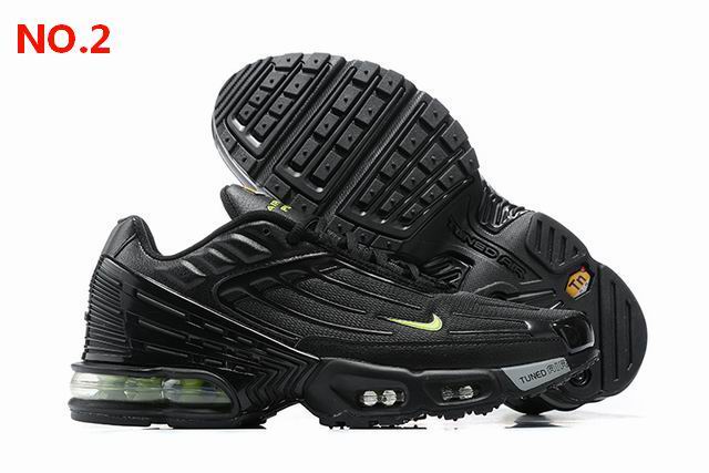 Black Nike Air Max Plus 3 Mens Shoes Yellow Swoosh;